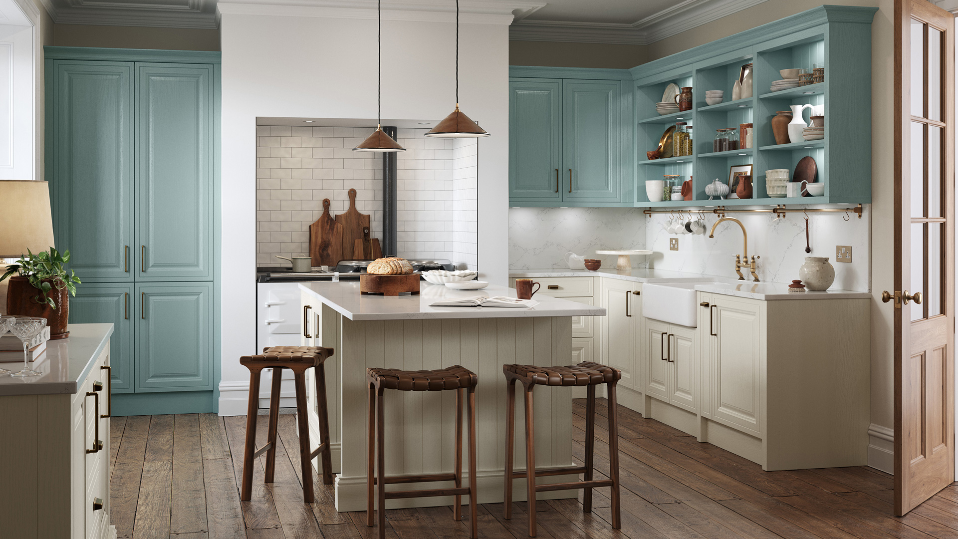 The Jacobsen kitchen — a contemporary handleless design in a bright, open space